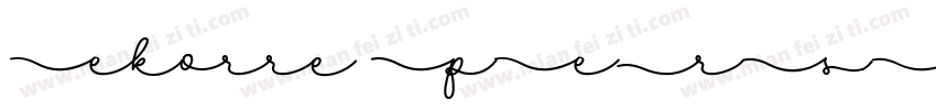 Ekorre PERSONAL USE字体转换
